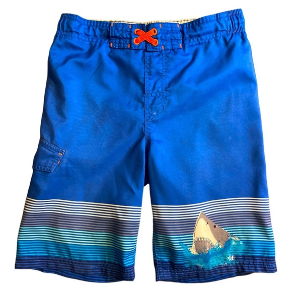 💙4/$28💙 Cat&Jack Shark Bite Boys Swim Trunks Swim Shorts size 12/14 - Picture 1 of 3